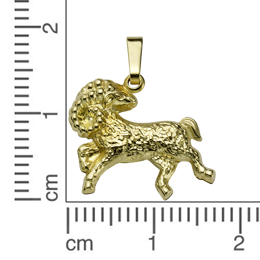 Anhänger Sternzeichen Widder 333/- Gelbgold