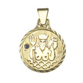 Anhänger Sternzeichen Wassermann 333/- Gelbgold