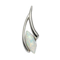Anhänger 925 Sterling Silber rhodiniert Opal