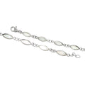 Armband 925 Sterling Silber Opal weiß