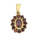 Anhänger 333/- Gelbgold mit Granat