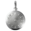 Anhänger 925 Sterling Silber rhod. Geburts-Uhr