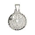 Anhänger 925/- Sterling Silber rhod. Krebs