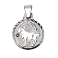Anhänger 925/- Sterling Silber rhod. Steinbock