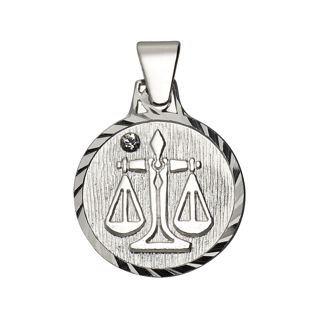 Anhänger 925/- Sterling Silber rhod. Waage