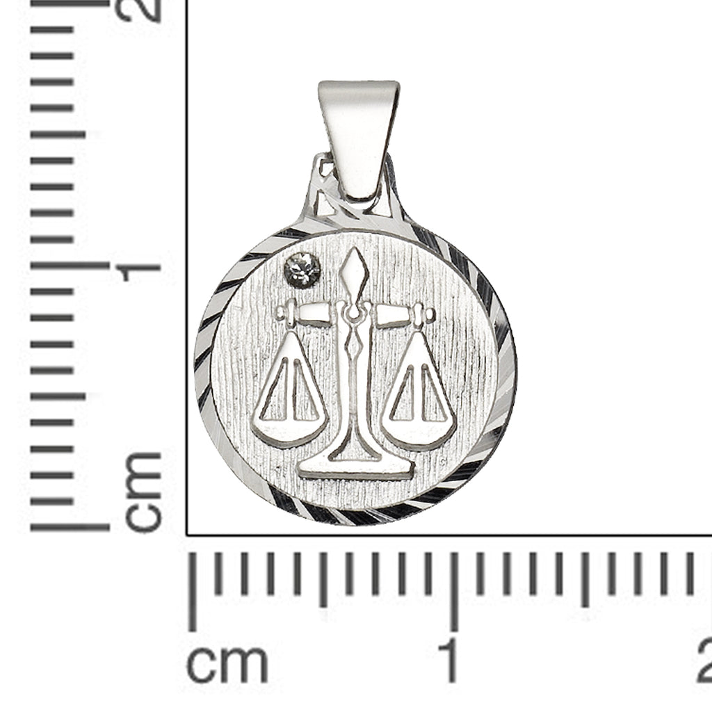 Anhänger 925/- Sterling Silber rhod. Waage