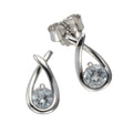 Ohrstecker 925 Sterling Silber 2x Blautopas