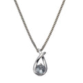 Anhänger+Kette 925 Sterling Silber Blautopas