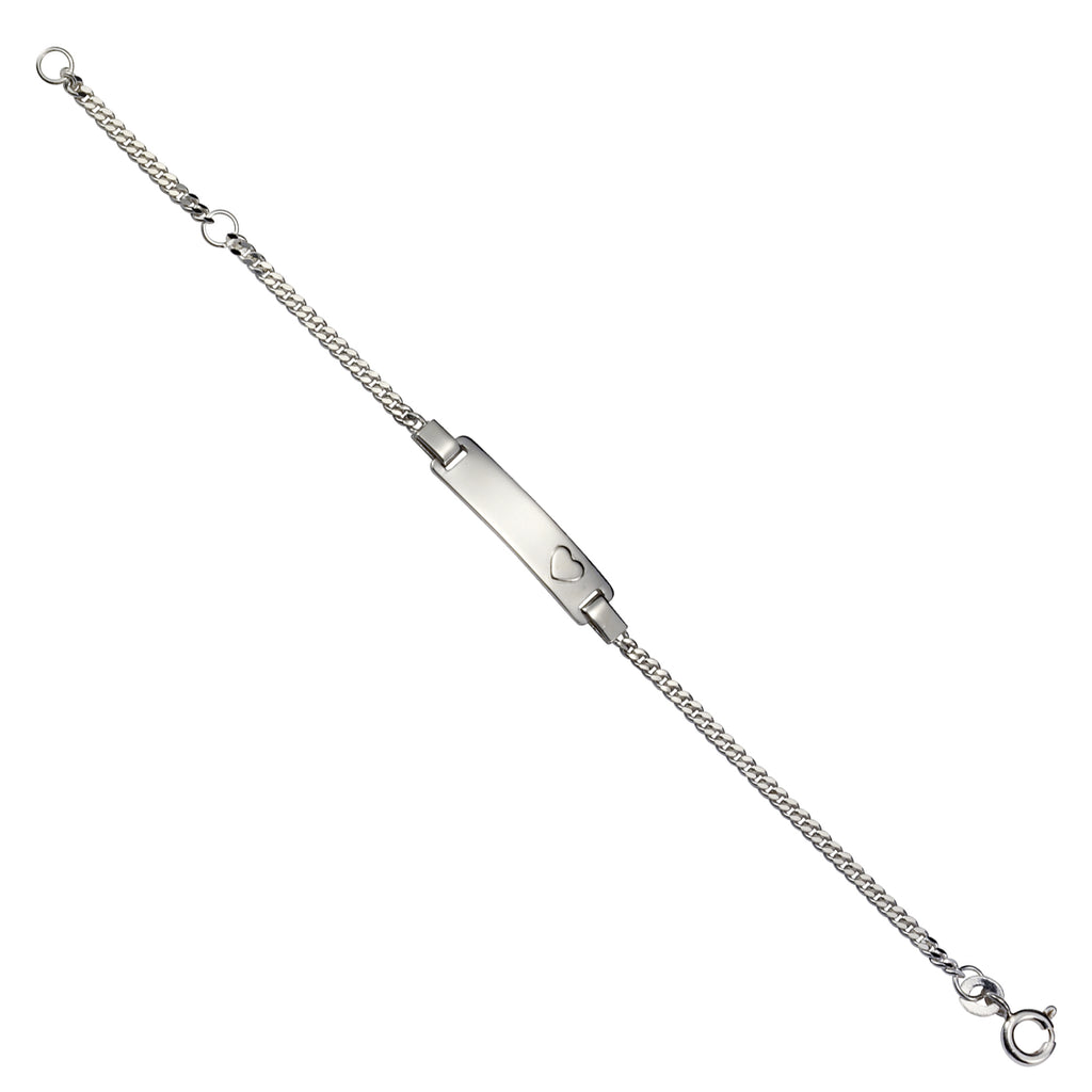 Armband 925 Silber rhodiniert mit Herz Motiv