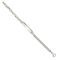 Armband 925 Silber rhodiniert Schildband