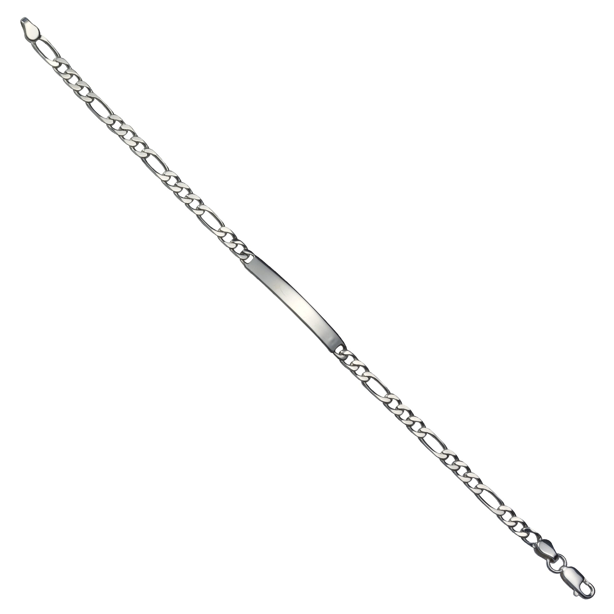 Armband 925 Silber rhodiniert Schildband
