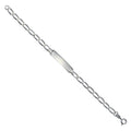 Armband 925 Silber rhodiniert Schildband