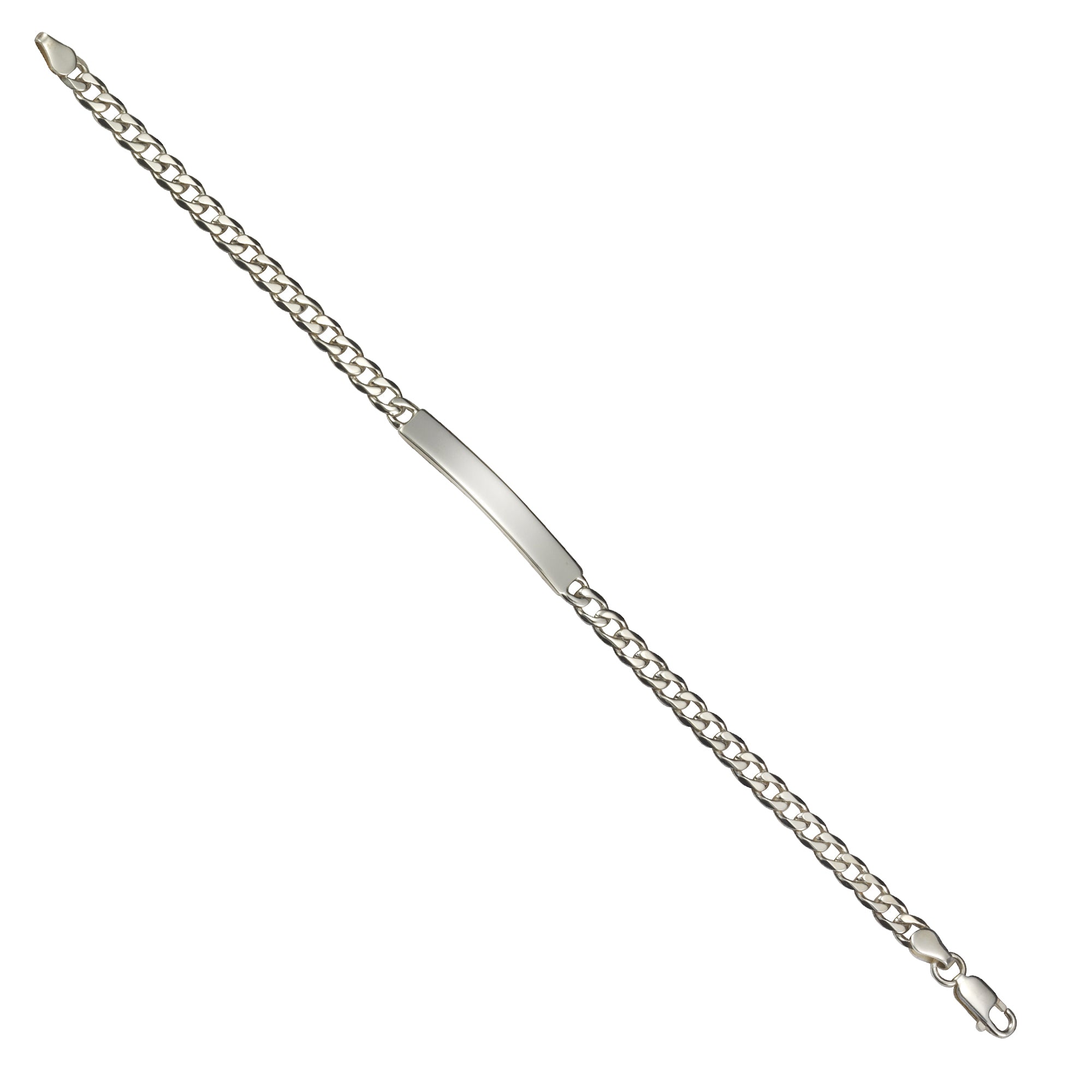Armband 925 Silber rhodiniert Schildband