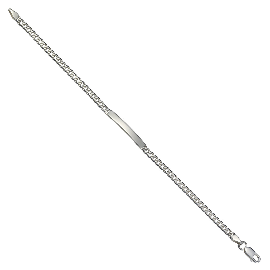 Armband 925 Silber rhodiniert Schildband