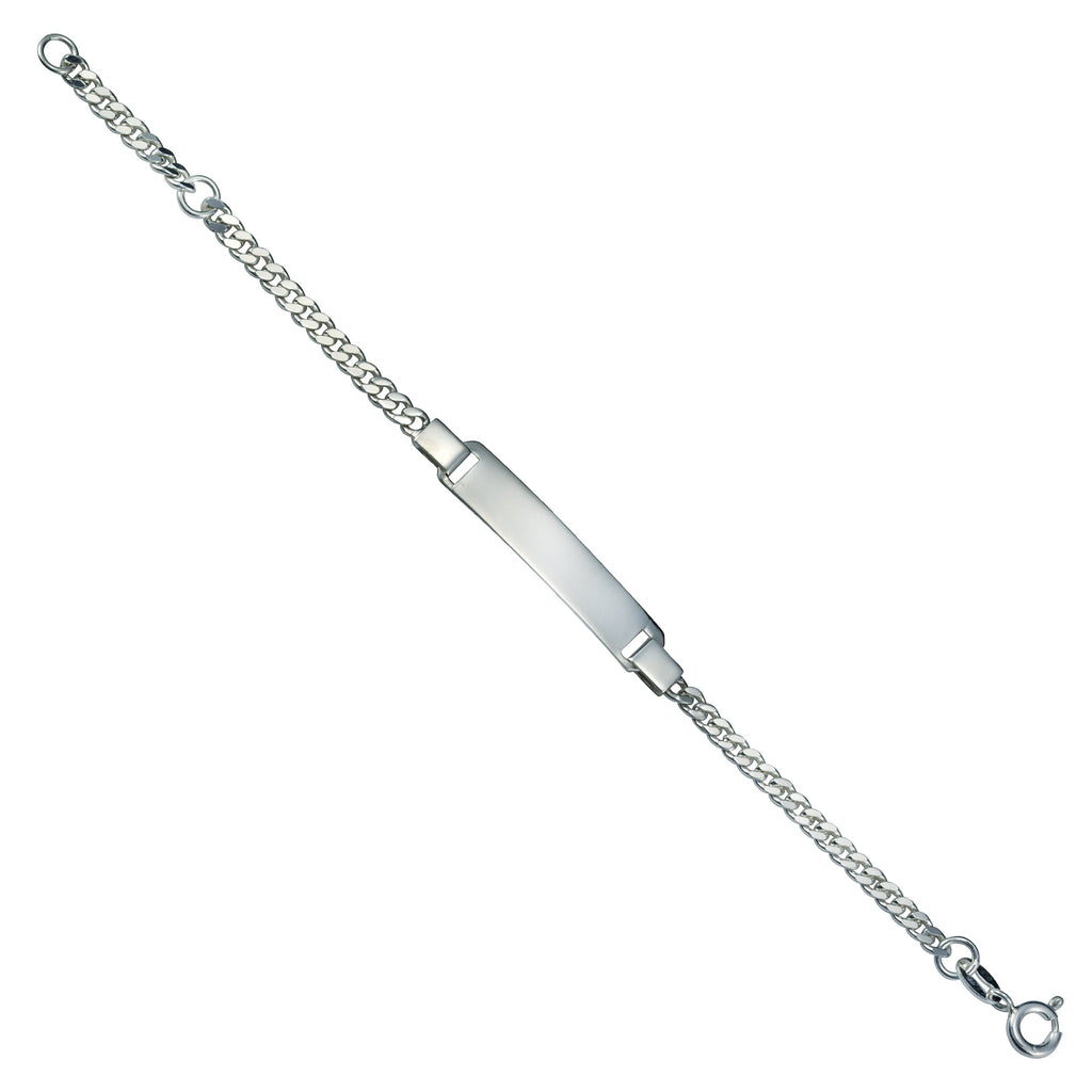 Armband 925 Silber rhodiniert Schildband