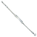 Armband 925 Silber rhodiniert Schildband