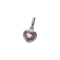 Anhänger 925 Sterling Silber Herz Kristalle