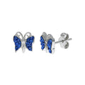 Ohrstecker 925 Sterling Silber Schmetterling