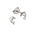 Ohrstecker 925 Sterling Silber rhod. Delfin
