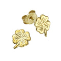 Ohrstecker 333 Gold Motiv Kleeblatt