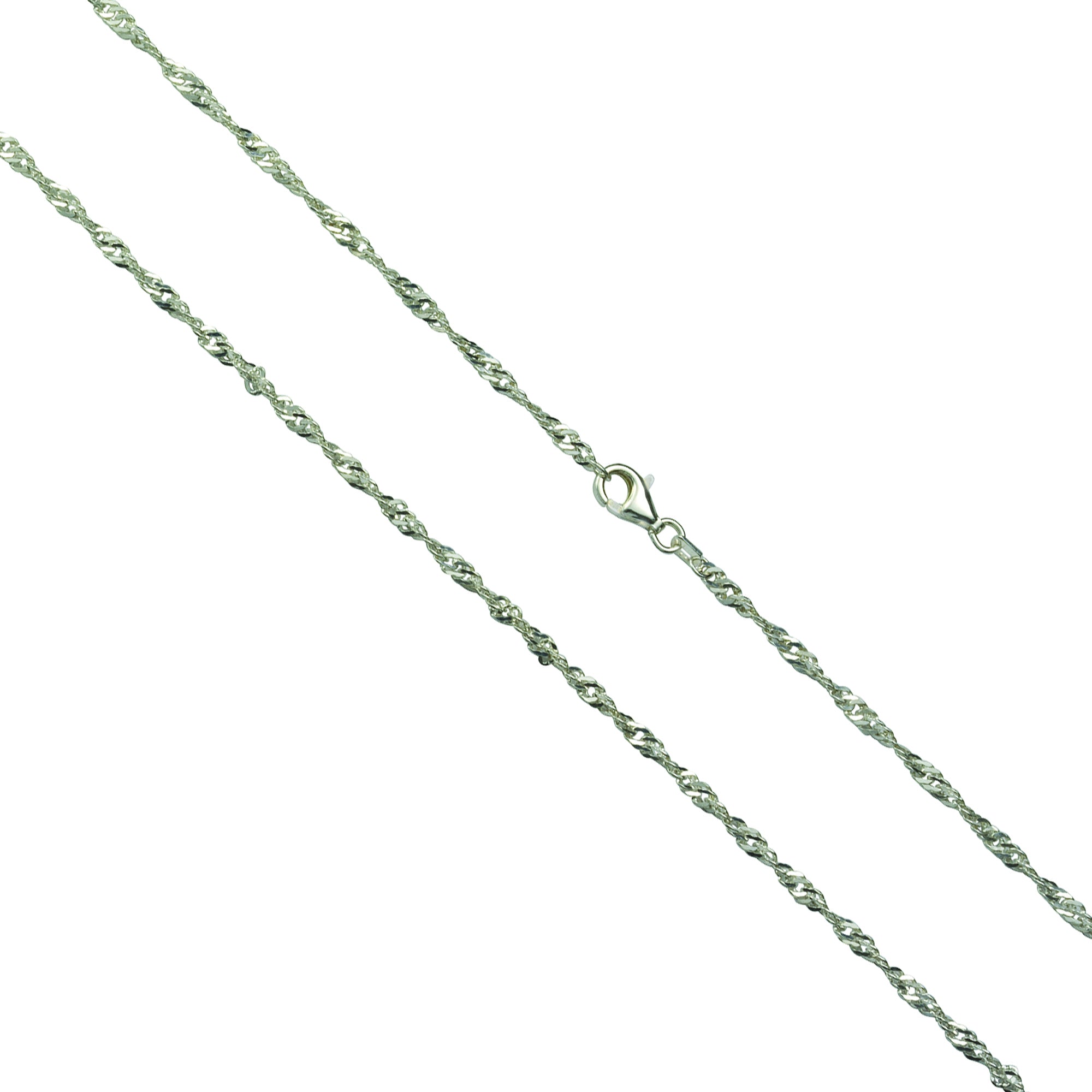 Collier 925/- Sterling Silber rhod. Singapur