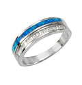 Ring 925 Sterling Silber Opal & Zirkonia