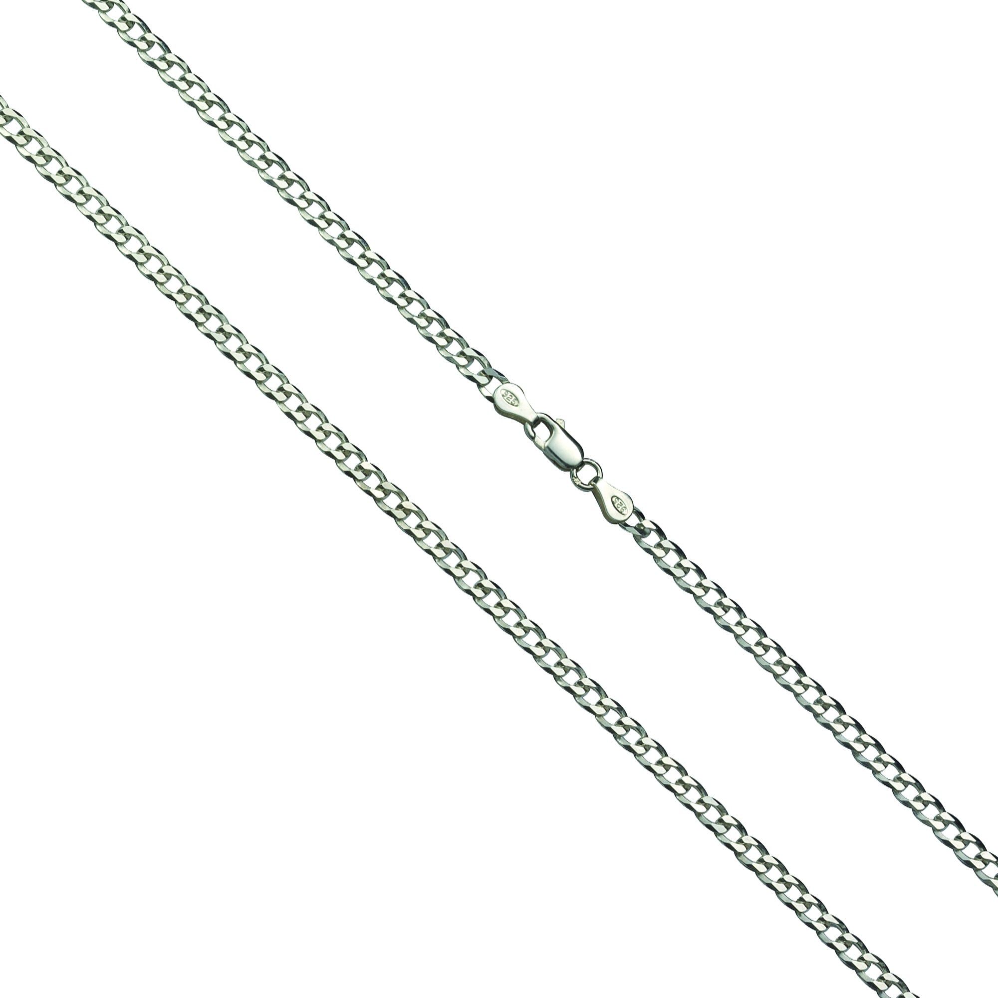 Kette Panzerkette 925-/ Sterling Silber rhod.