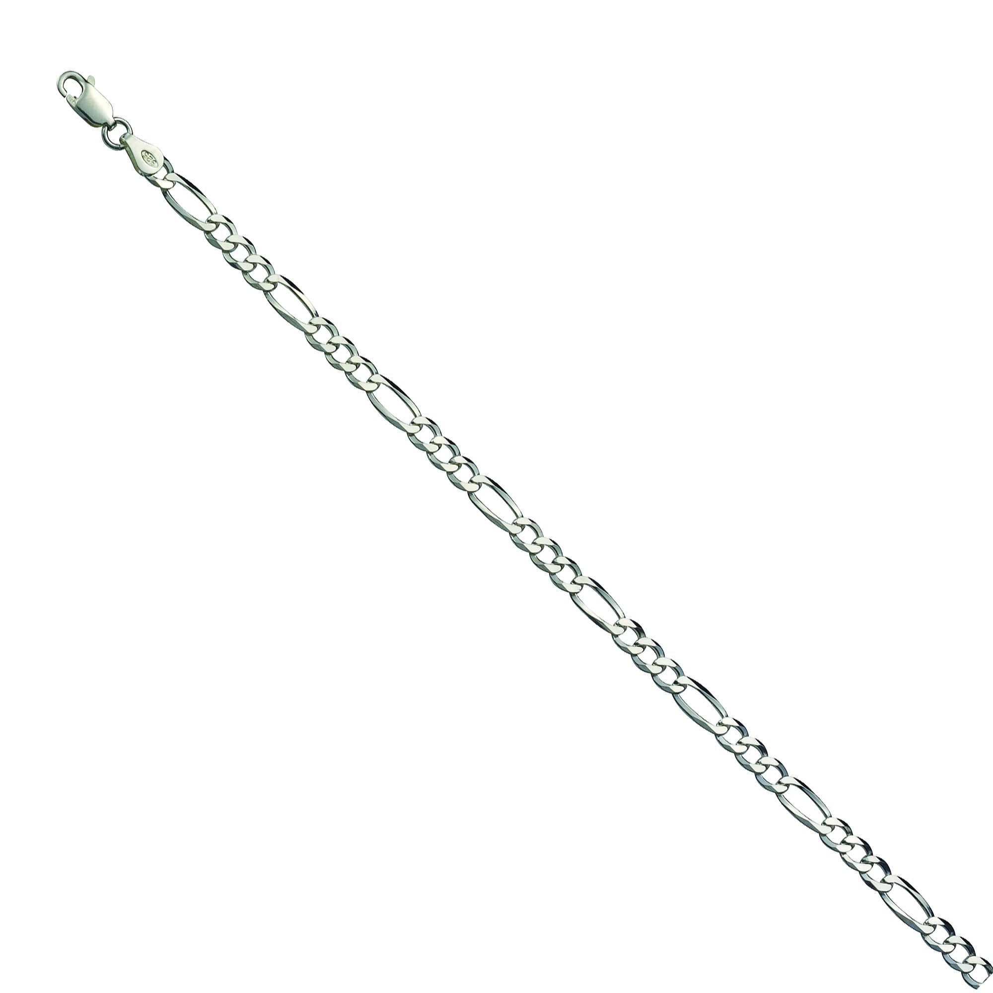 Armband 925/- Sterling Silber rhod. Figaroarmband