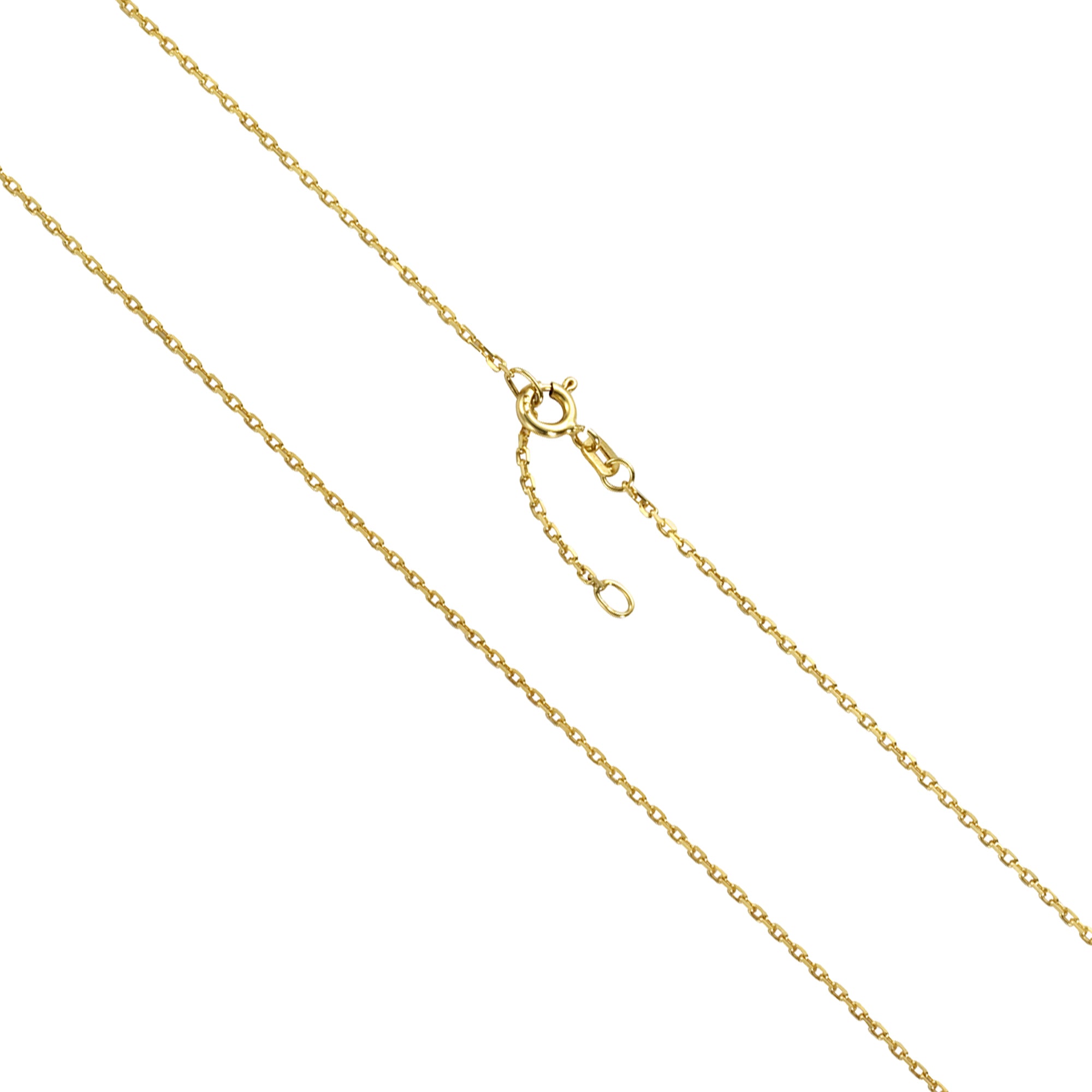 Collier 333 Gold Ankerkette 4-kantig