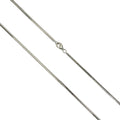 Collier 925 Silber Schlangenkette diamantiert