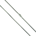 Collier 925 Silber rhod. Schlangenk. diamantiert