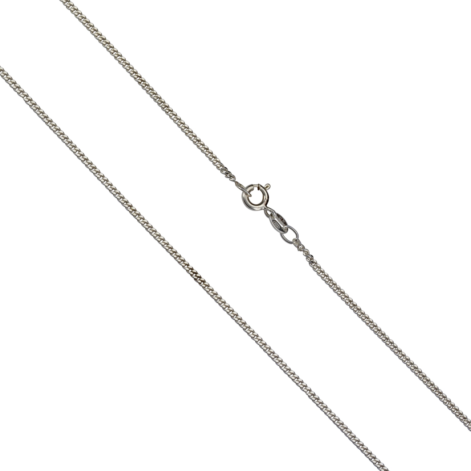 Collier 925 Silber Panzerkette diamantiert
