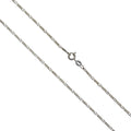 Collier 925 Sterling Silber Figarokette