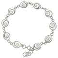 Armband 925 Silber mit Muschel weiß