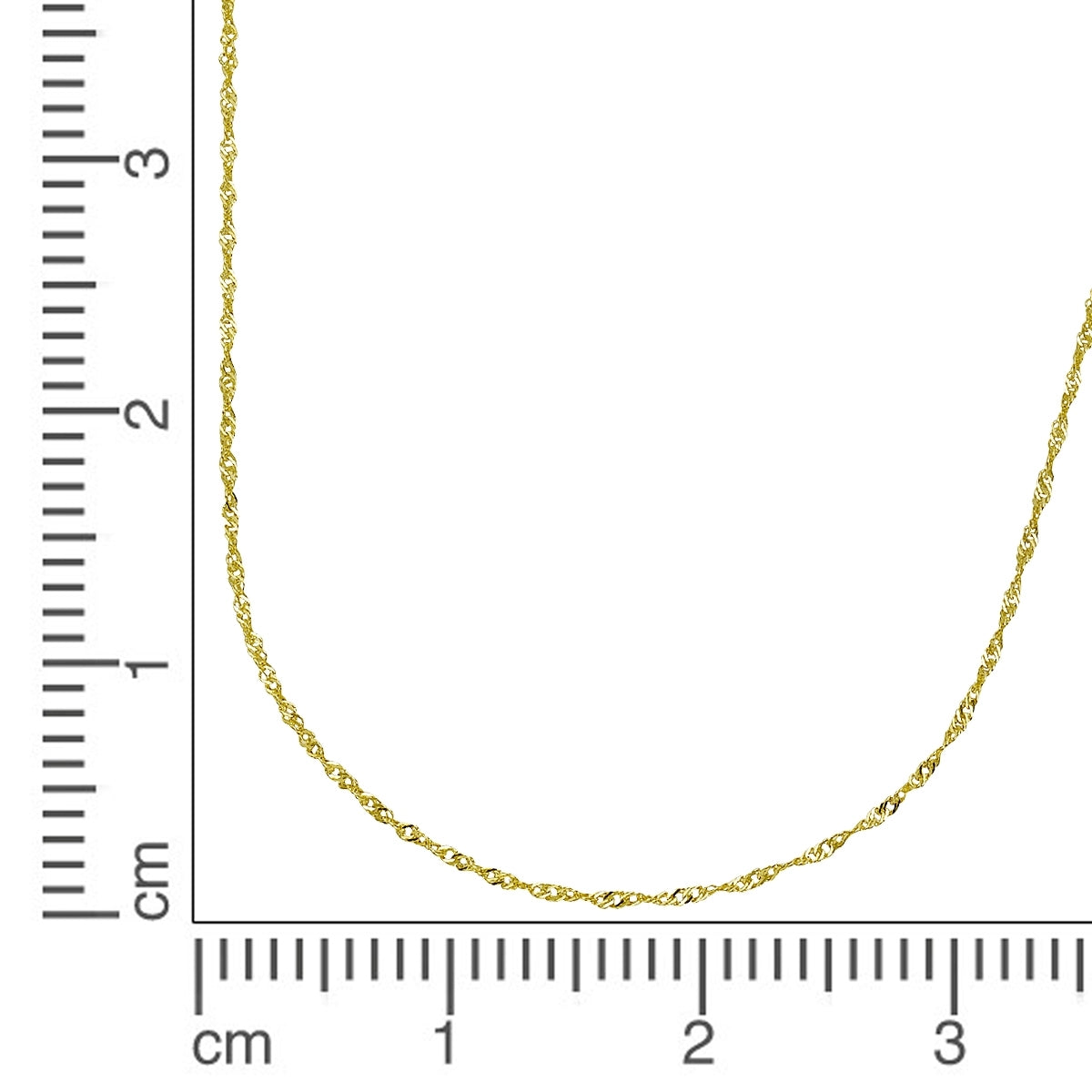 Collier 585 Gold Singapurkette 45cm