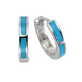 Klappcreolen 925 Sterling Silber Lack