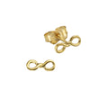 Ohrstecker 375 Gelbgold Infinity Zeichen
