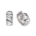 Klappcreolen 925 Silber rhodiniert 15 mm