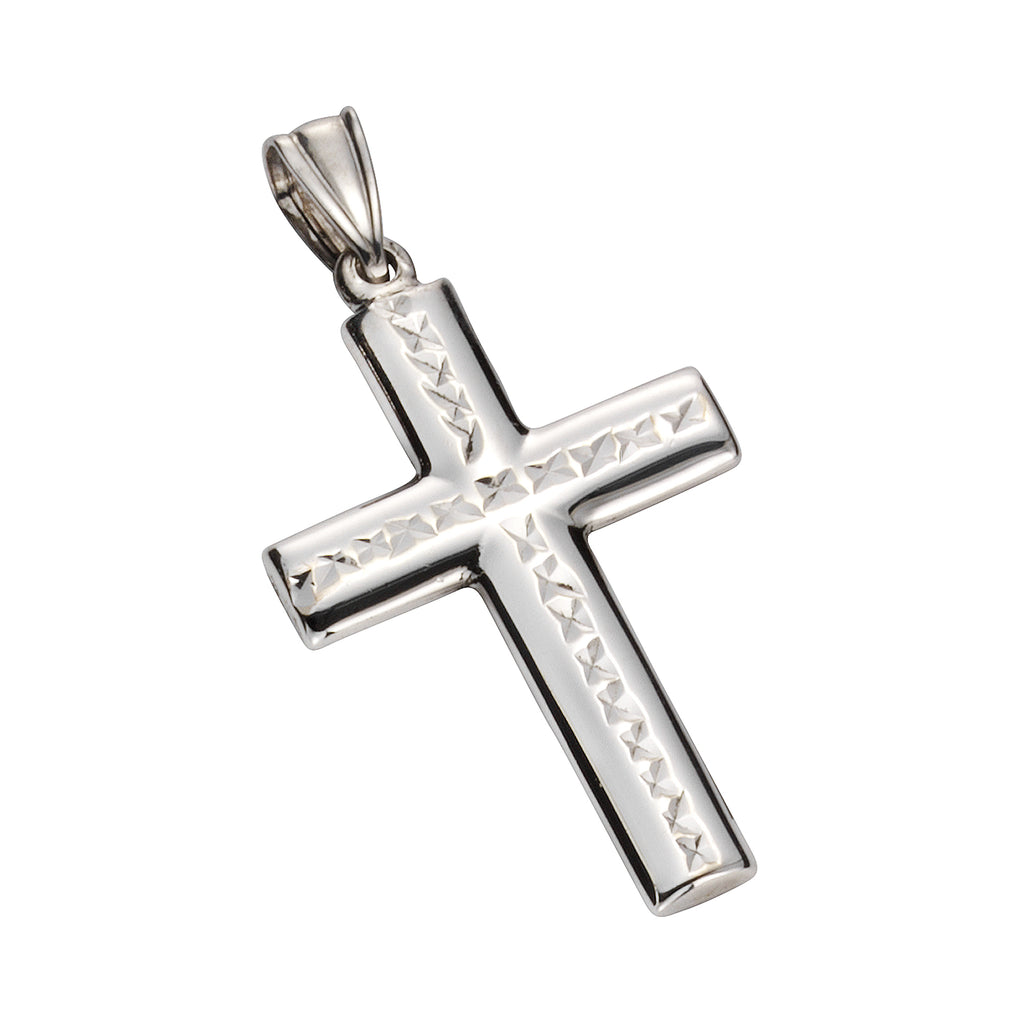 Anhänger 925 Silber rhodiniert Kreuz