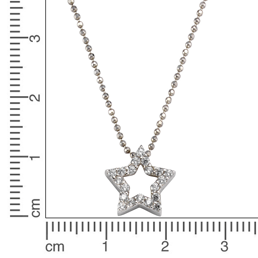 Anhänger mit Kette 925Rhodiniert
