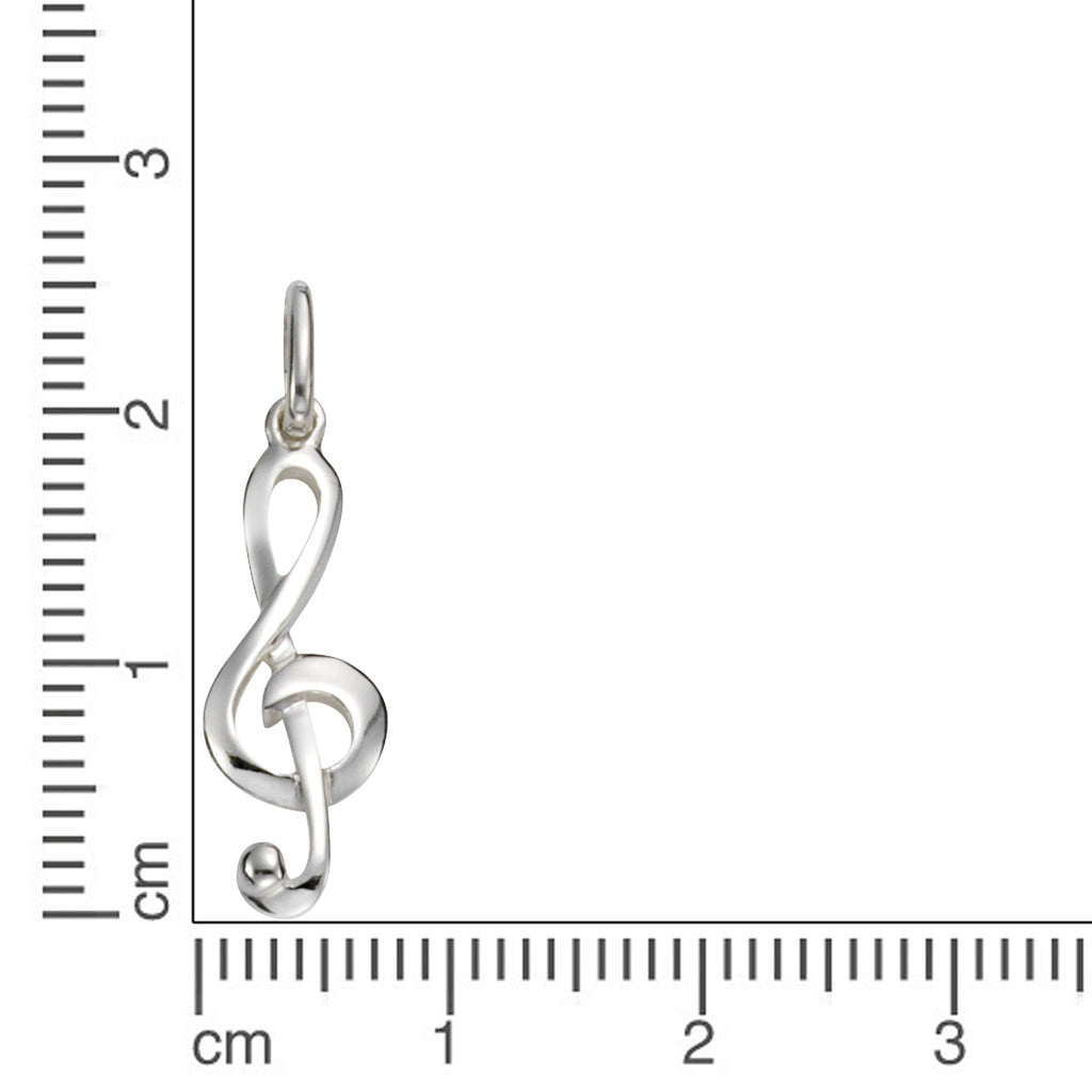 Anhänger 925 Silber Notenschlüssel