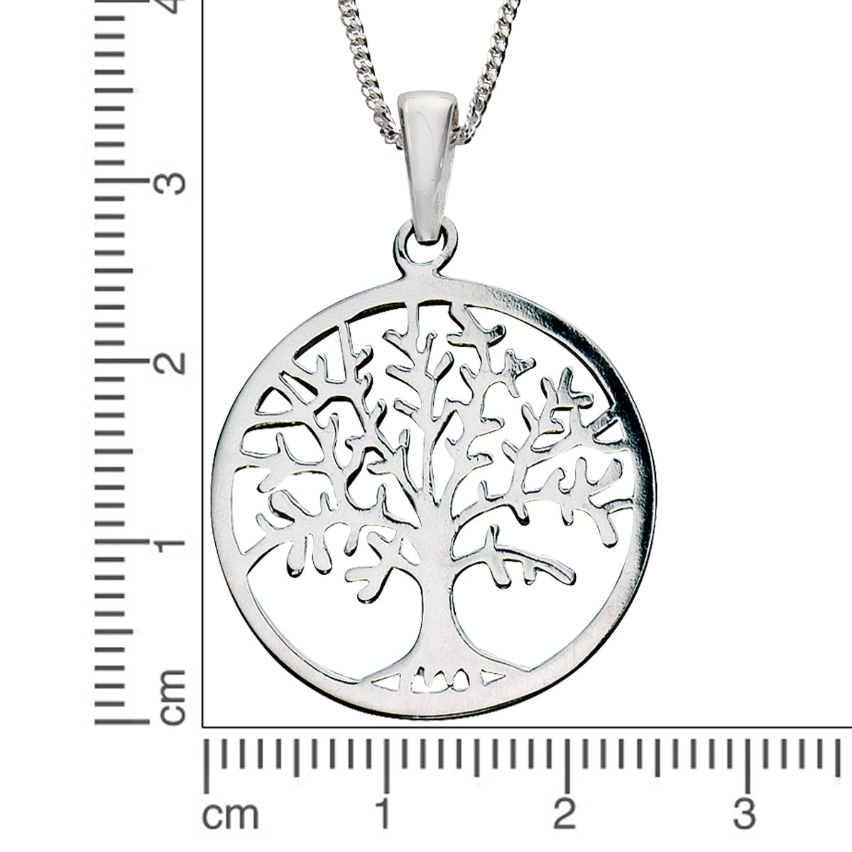 Anhänger mit Kette 925 Sterling Silber Lebensbaum