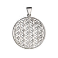 Anhänger 925 Sterling Silber rhodiniert Blume des Lebens