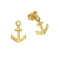 Ohrstecker 333 Gold Motiv Anker