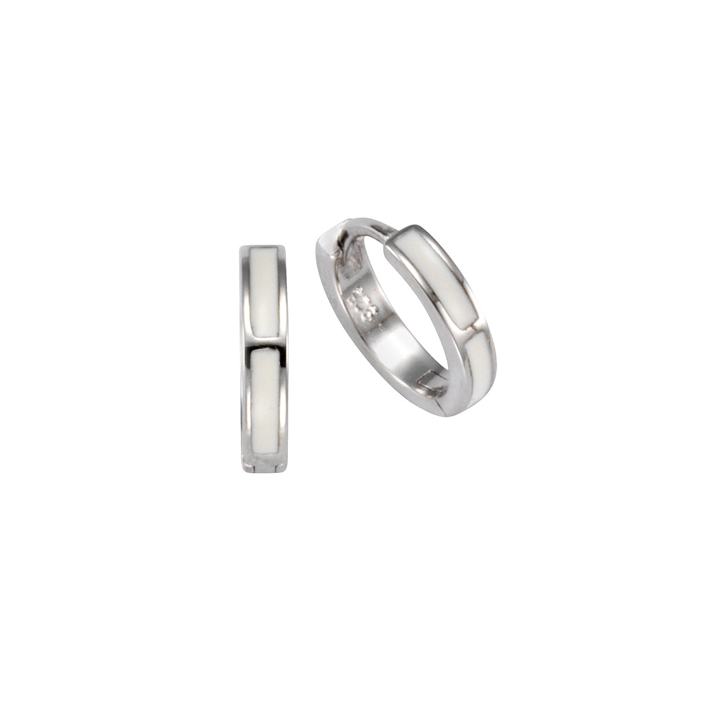 Klappcreolen 925/- Sterling Silber Lack