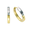 Creole 333 Gold zweifarbig 16mm Zirkonia