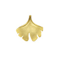 Anhänger 333/- Gelbgold Ginkgo 16mm