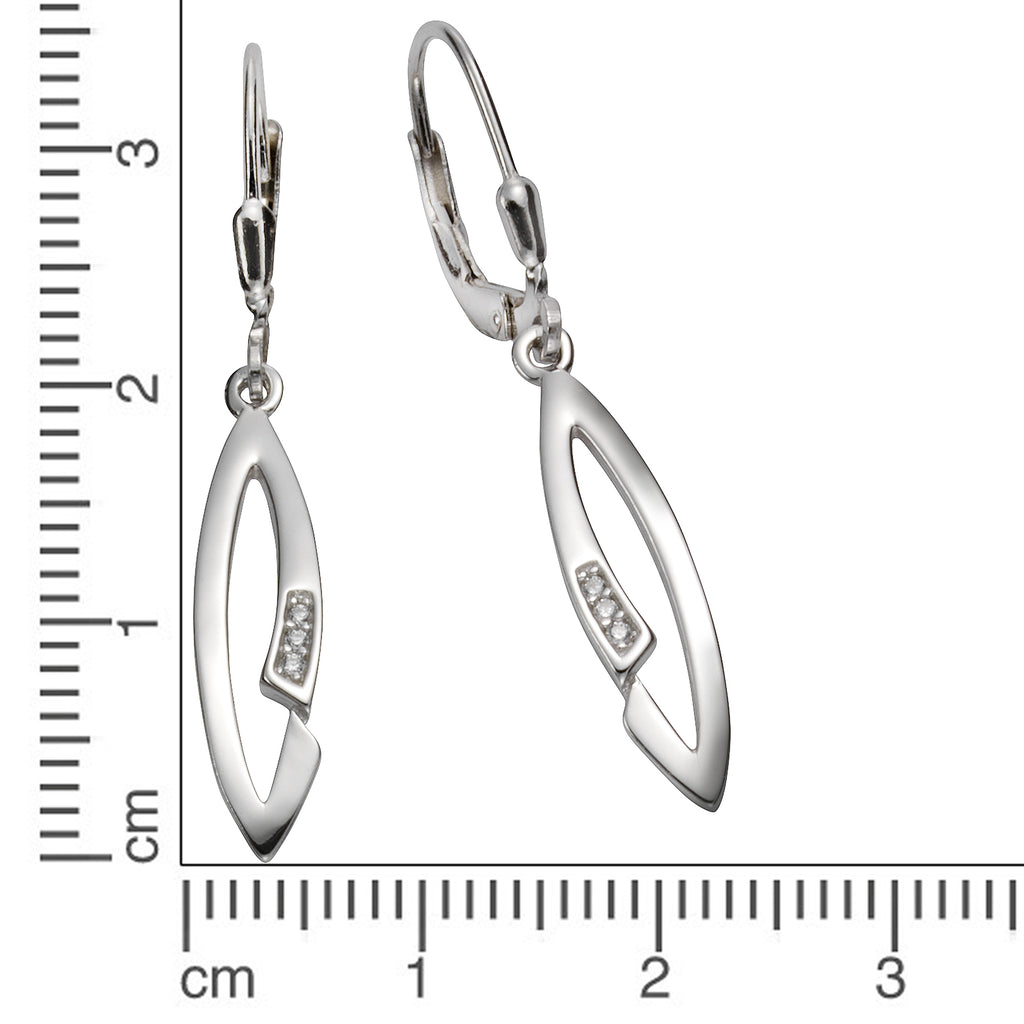 Ohrhänger 925 Silber Zirkonia