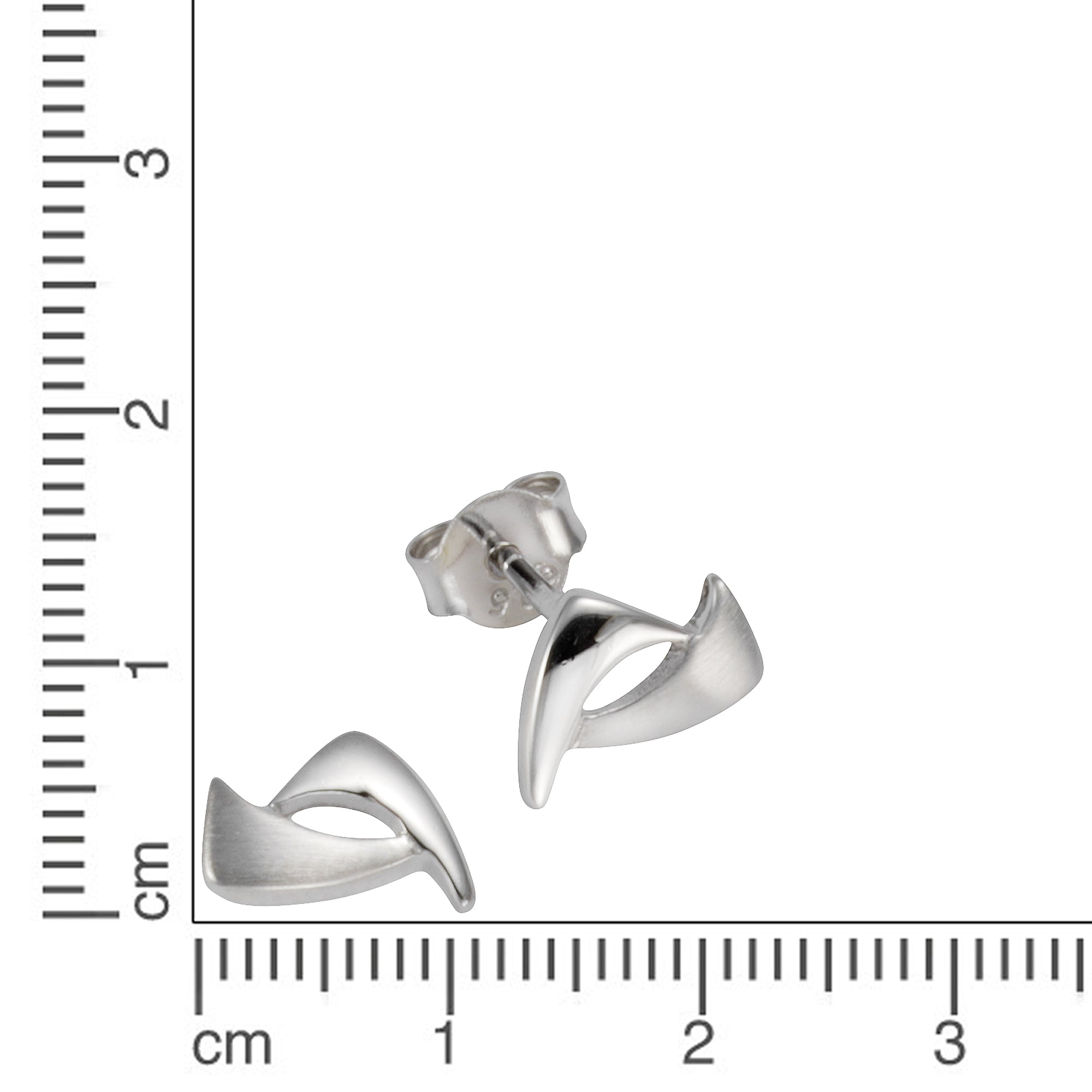 Ohrstecker 925 Silber rhodiniert