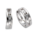 Klappcreolen 925 Silber Zirkonia
